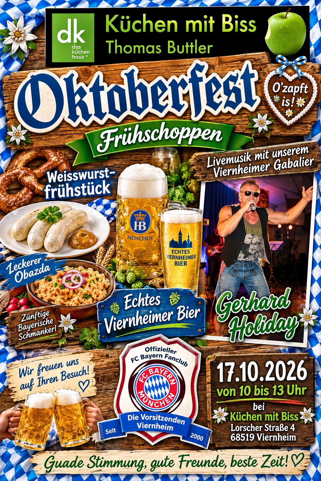 Oktoberfest mit Küchen mit Biss 17.10.2026